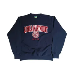 Champion チャンピオン スウェット トレーナー カレッジロゴ 刺繍 裏起毛 ネイビー M　B202507