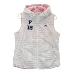 サイズ：L FILA GOLF フィラゴルフ  フード付 中綿ベスト　リバーシブル  ピンク系 [240101509005] ゴルフウェア レディース ストスト