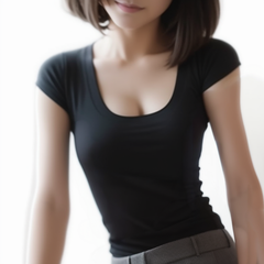 What's!? メンズエステ メンエス 衣装 Tシャツ ストレッチ ブラック