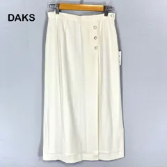 新品未使用 DAKS ダックス リネン ロングスカート ホワイト 白のサムネイル