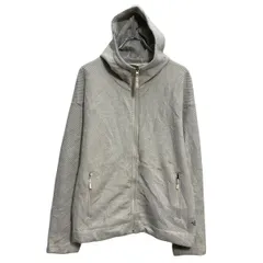 THE NORTH FACE 無地スウェット パーカー レディース M ホワイト ノースフェイス ジップアップ 総柄 古着卸 アメリカ仕入 a702-6580