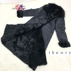 theory セオリー ロングコート リアルファーコート リバーシブル