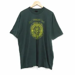 XL/古着 フルーツオブザルーム 半袖 ビンテージ Tシャツ メンズ 90s アイリッシュアメリカンクラブ 大きいサイズ クルーネック 濃緑 グリー