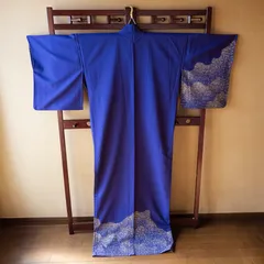 着物　単衣　紫　ポリエステル　2着セット