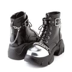 夢展望公式 [新品未使用] ベルトチェーンシルバートウブーツ [ブラック] 他カラー別ページ有  ブーツ ブーティ・ショートブーツ 534967-01