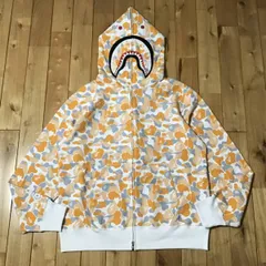 ★福岡限定★ FUKUOKA STORE CAMO Separate shark full zip hoodie XLサイズ a bathing ape エイプ ベイプ シャーク パーカー