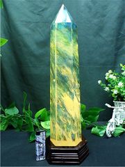 重さ約：2950g 385MM ★超綺麗シトリン水晶六角柱B84D2/132D02D