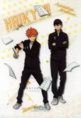 【中古】クリアファイル 日向翔陽＆影山飛雄 ポケット付A4クリアファイル 「ハイキュー!! アニメ原画展 ファイナルセット」