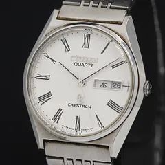 CITIZENシチズン クリストロン クオーツ腕時計 白文字盤 銀色 メンズ Yahoo!オークション - シチズン クリストロン 4メガ CITIZEN