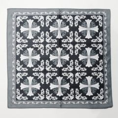 CHROME HEARTS クロムハーツ クロスロゴ メガネクロス アイウェア グレー/ホワイト S07-k115