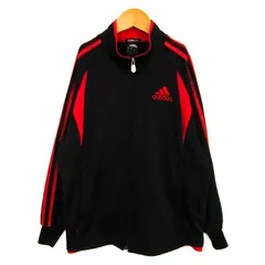 アディダス ジャージ上 クライマ365 トラックジャケット スポーツウエア アウター キッズ 男の子用 140サイズ ブラック adidas 【中古】