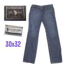 pth0070　U.S. POLO ASSN古着デニムパンツ30/32股下79㌢
