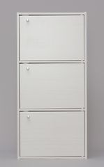 扉付き3段カラーBOX 2つセット 横幅43×奥行き28.5高さ88cm 白 - メルカリ