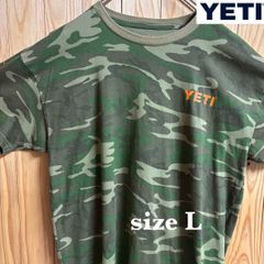 【古着】YETI(イエティ)半袖Tシャツ L カモフラ USA製 アウトドア キャンプ 迷彩 アメリカ古着