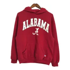90年代 USA製 RUSSELL ATHLETIC ラッセル アラバマ・クリムゾンタイド スウェット パーカー カレッジ ロゴ (メンズ M) 中古 古着 S2158
