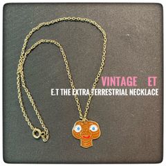 Vintage　ET　E.t the Extra Terrestrial Necklace　Complexion brown  　1970年代　ET　ヴィンテージネックレス