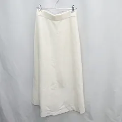 ◇ ⊇ Spick & Span スピック＆スパン ウエストゴム ロング フレア スカート サイズ38 オフホワイト レディース E  【1502180009068】