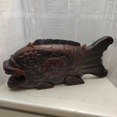 ◆木彫 木魚 置物