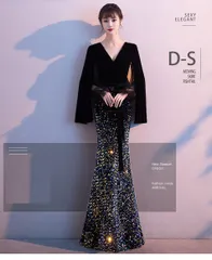 カラードレス ロングドレス マーメイドドレス 赤 黒 パーティードレス ウエディングドレス 演奏会 ウェディングドレス 二次会 発表会 イブニングドレス 結婚式 ant4y957233