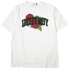 新品 UNDERCOVER アンダーカバー 23AW 日本製 S/S DESTROY ROSE TEE デストロイローズTシャツ UC2C3802 3 WHITE 半袖 薔薇 定価22,000円 トップス g22062