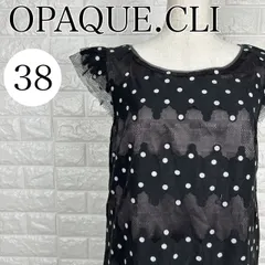 オペークドットクリップ OPAQUE.CLIP 38 Mサイズ ドット柄 レース ワンピース ブラック レース 【A1658-00】