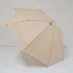 ✨美品✨セリーヌ　長傘　Cマカダム　トリオンフ　総柄　光沢　ベージュ　シルバー CELINE - CELINE セリーヌ マカダム柄 長傘 雨具 高級傘
