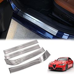送料無料 アルファロメオ ジュリア Giulia 2017年対応 サイドステップガード 4PCS ステンレス製 外装パーツCYB105人気注目