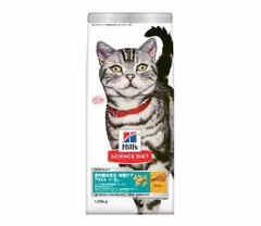 【同梱不可】 日本ヒルズ・コルゲート サイエンスダイエットキャットフードインドア室内猫用成猫1-6歳チキンアダルトお試しドライトライアル1.25kg