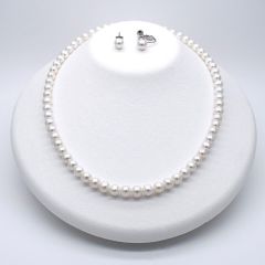 本真珠ネックレスセット 冠婚葬祭 パール ピアス 金属アレルギー 入園 入学 卒業 卒園【特集掲載】