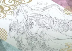 【中古】食器 竈門炭治郎＆時透無一郎＆甘露寺蜜璃 A3ペーパーランチョンマット 「鬼滅の刃 刀鍛冶の里編×ufotable DINING OP、ED」 来店特典