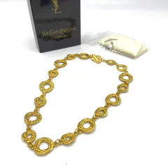 YSL Yves Saint Laurent イヴ・サンローラン　トグル　チョーカー　ネックレス　ゴールド　ヴィンテージ