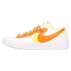 NIKE (ナイキ) ×sacai BLAZER LOW MAGMA ORANGE サカイ ブレーザーLOW マグマオレンジ ローカットスニーカー  ホワイト US8/26cm DD1877-100 - メルカリ