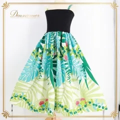 フラダンス 衣装 ジュニアサイズ用 ワンピース ドレス ブラック系 フラ ダンス ケイキ 子供用 黒 白 水色 緑 キャミソール 花柄 モンステラ柄 フラ ダンス ハワイアン アロハ ハワイアンプリント ホワイト系 ブルー系 グリーン系 レッド系