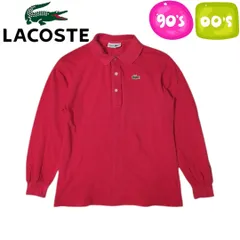 90s 00s y2k CHEMISE LACOSTE レッド ポロシャツ