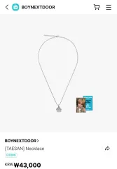 【新品未開封】BOYNEXTDOOR イハン 1周年記念 ネックレス BUNJANG] Boynextdoor Han Zuu Anniversary Necklace WTS/ 보이