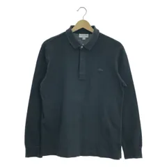 LACOSTE / ラコステ | REGULAR FIT 比翼フロント ロングスリーブ ポロシャツ | S | ブラック | メンズ