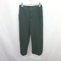 ◇ ⊇ green label relaxing グリーンレーベル リラクシング ストレートパンツ サイズ36 ブラック系 レディース メンズ E  【1507030008895】