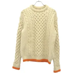 uniform experiment ユニフォームエクスペリメント 20AW COTTON CABLE CREWNECK KNIT ケーブルニットセーター UE-202076 アイボリー 2