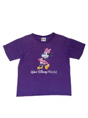 【Size150】vintage USA製 ミニーちゃん ディズニー 半袖Tシャツ  disney world US古着　アメリカ　輸入　ヴィンテージ