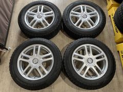 【2505032】スタッドレス Blows 17インチ 7J +38 PCD114.3 5H + DUNLOP WM02 225/60R17 2021年 7mm アルファード ヴェルファイア カローラクロス デリカD5 アウトランダー 等