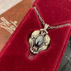 ジョージジェンセン Georg Jensen 琥珀 ヘリテイジ ネックレス