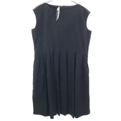 未使用 LIMONTA per KOMATSU リモンタ コマツ ノースリーブ ワンピース 13 ブラック レディース 古着