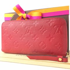 超美品】【希少】ルイヴィトン☆長財布☆赤色☆モノグラム☆正規