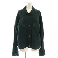 6 ROKU BEAUTY&YOUTH B&Y ロク ビューティーアンドユース ASA G JACKET ジャケット ブルゾン リネン 38 ダークグリーン /ES ■OSのサムネイル