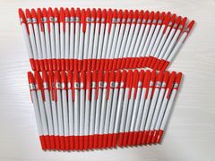 【未使用品】三菱リサイクルボールペン赤57本セット