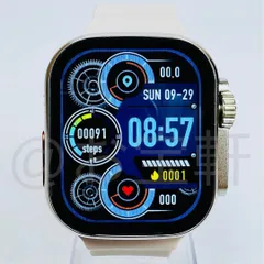 【2025新機能】Smart Watch Ultra 9 スマートウォッチ 2.09インチ 大画面 高性能 通話 音楽 スポーツ 血中酸素 心拍数 睡眠 健康管理 Android 対応 メンズ レディース (グレー)のサムネイル