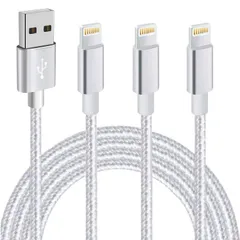 iphone 充電ケーブル【MFi認証】[3本セット/2M]ライトニングケーブル急速充電 ケーブル iphoneケーブル 断線防止 超高耐久 iPhone 14/13/12/11/X/8/8plus/7/6/ iPad 各種対応