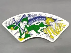 【中古】皿・茶碗 ゾロ十郎＆サン五郎/扇皿 おてしょ皿 「一番くじ ワンピース ワノ国編～第二幕～」 G賞