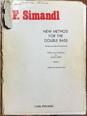 Simandl new method Part I &II直輸入楽譜値下げ‼️