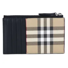 【BURBERRY】 バーバリー コインカードケース MS ALWYN DFC 8064452 フラグメントケース ベージュ ブラック 【中古】 USED-A 【9356】